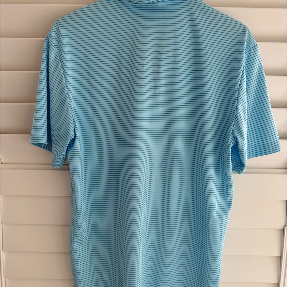 Adidas Men's Light Blue Polo Shirt - Picture 4 of 4